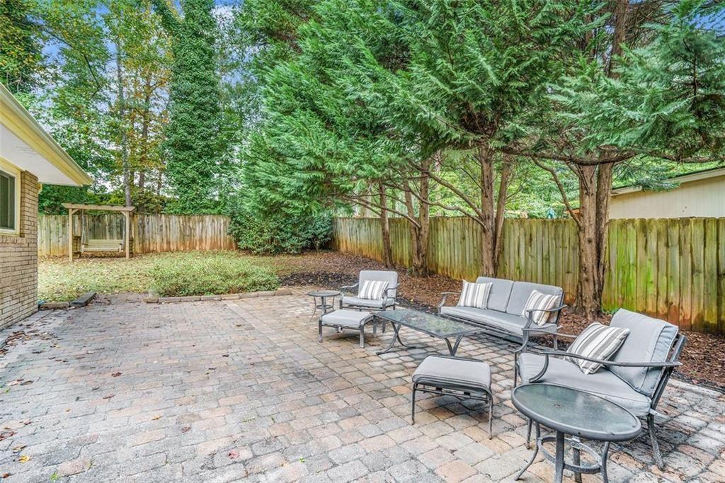 1220 Blueberry Trail Decatur, GA 30033 - Photo 28 of 30 a view of backyard of house with seating space