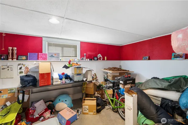 a room with storage and utility