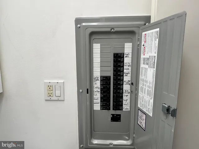 a view of a wooden door