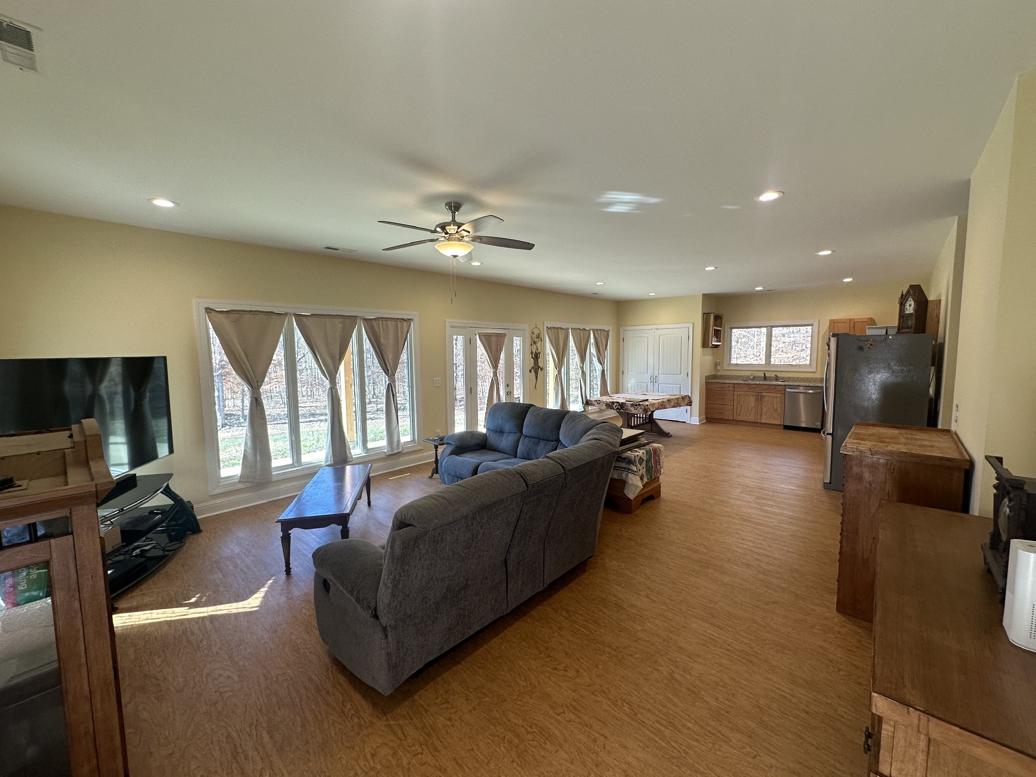 8427 Last Butler Creek Road Iron City, TN 38463 - Photo 7 of 50 a living room with furniture and a flat screen tv