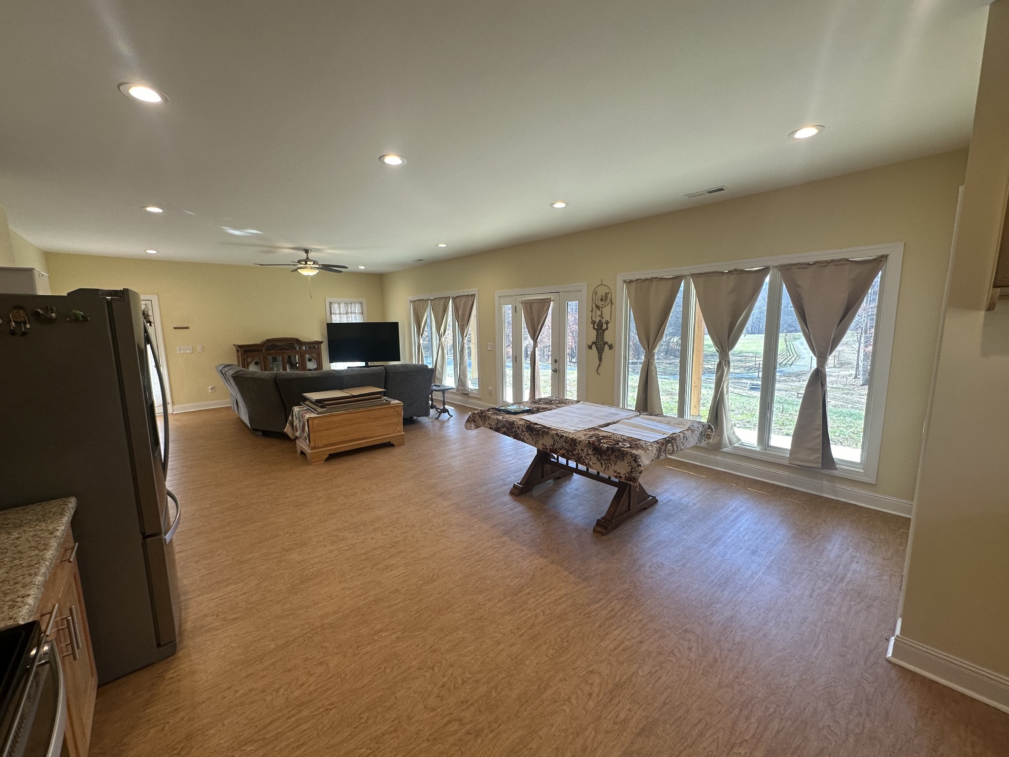 8427 Last Butler Creek Road Iron City, TN 38463 - Photo 10 of 50 a living room with furniture a window and a flat screen tv