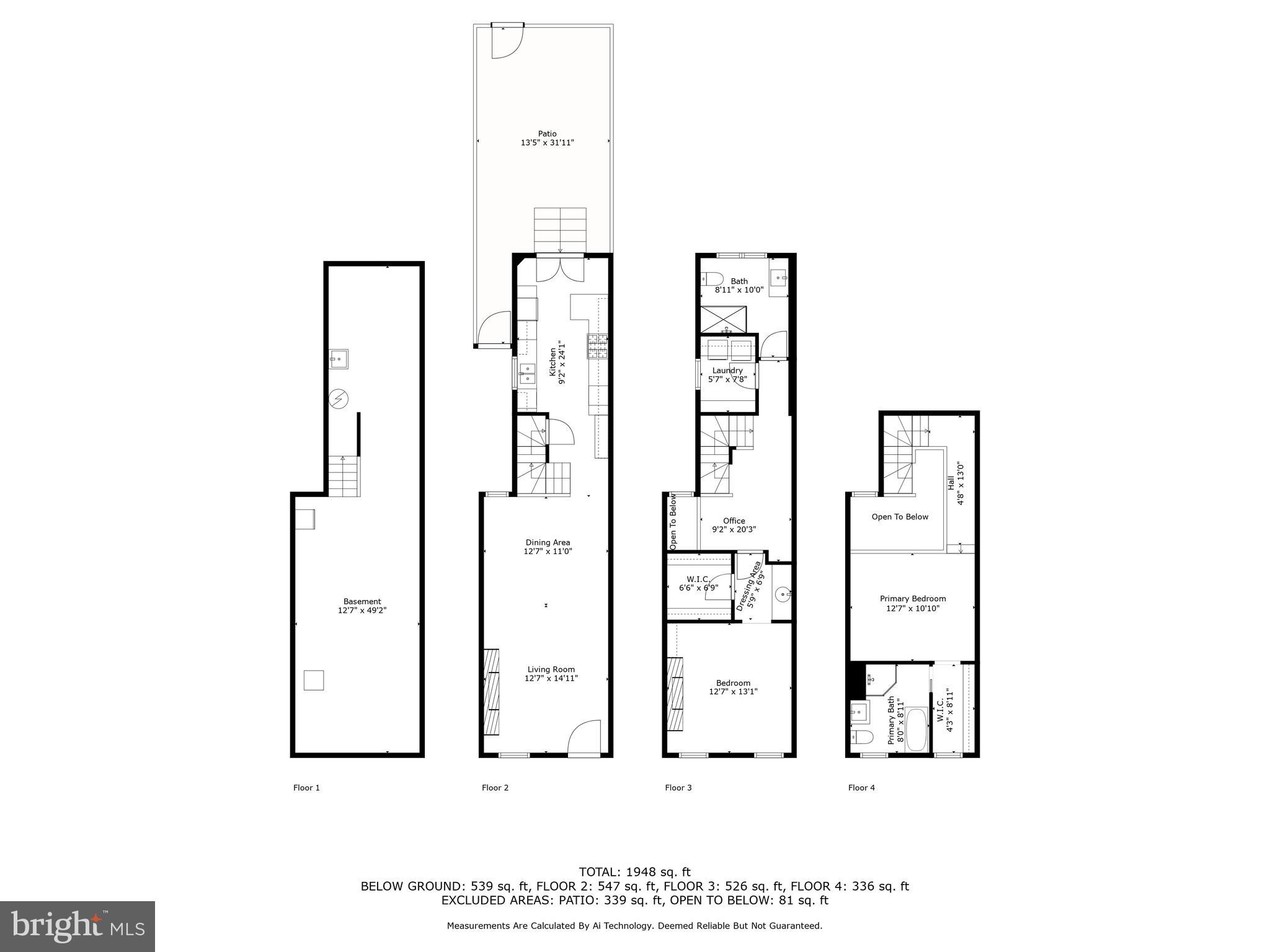 609 South Sharp Street Baltimore, MD 21230 - Photo 46 of 51 a black and white photo of a room