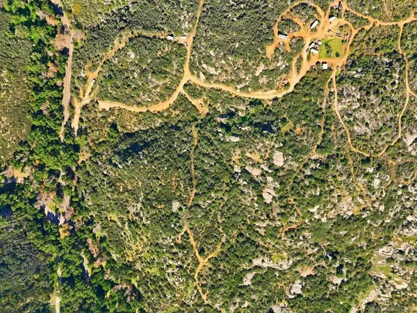 a view of a house with a mountain