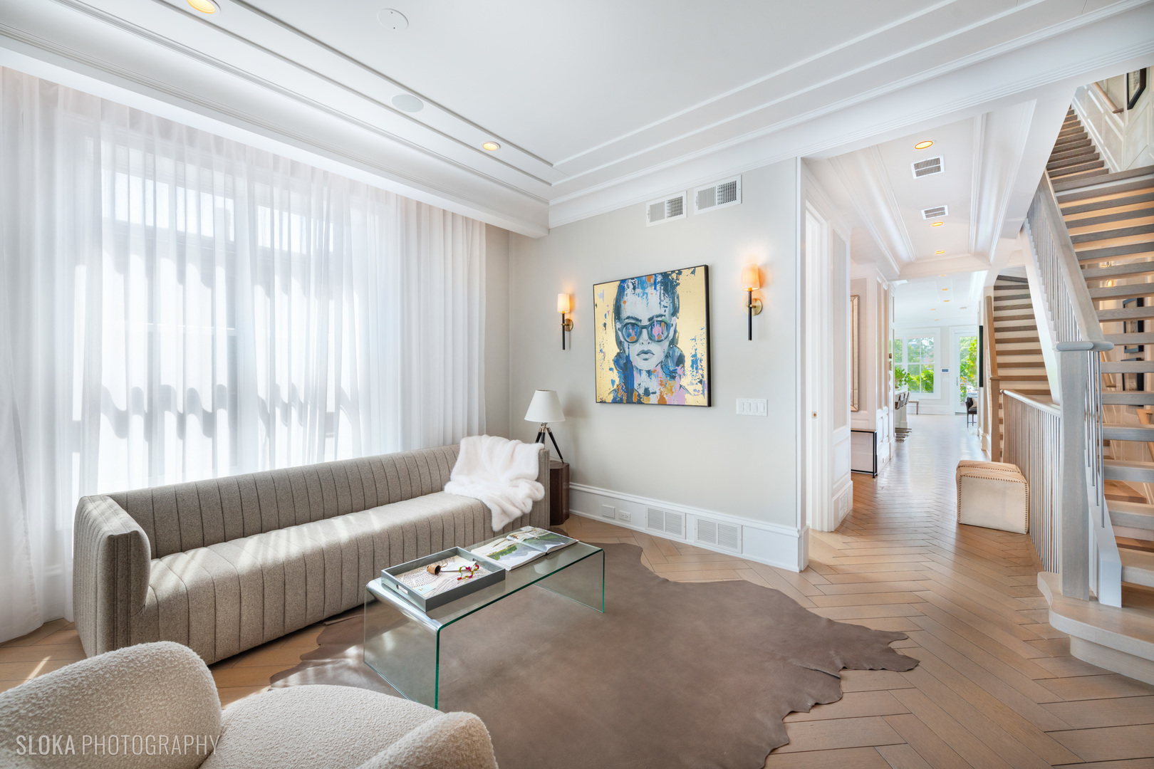 1942 North Sedgwick Street, Unit PH Chicago, IL 60614 - Photo 17 of 84 a living room with furniture and a large window