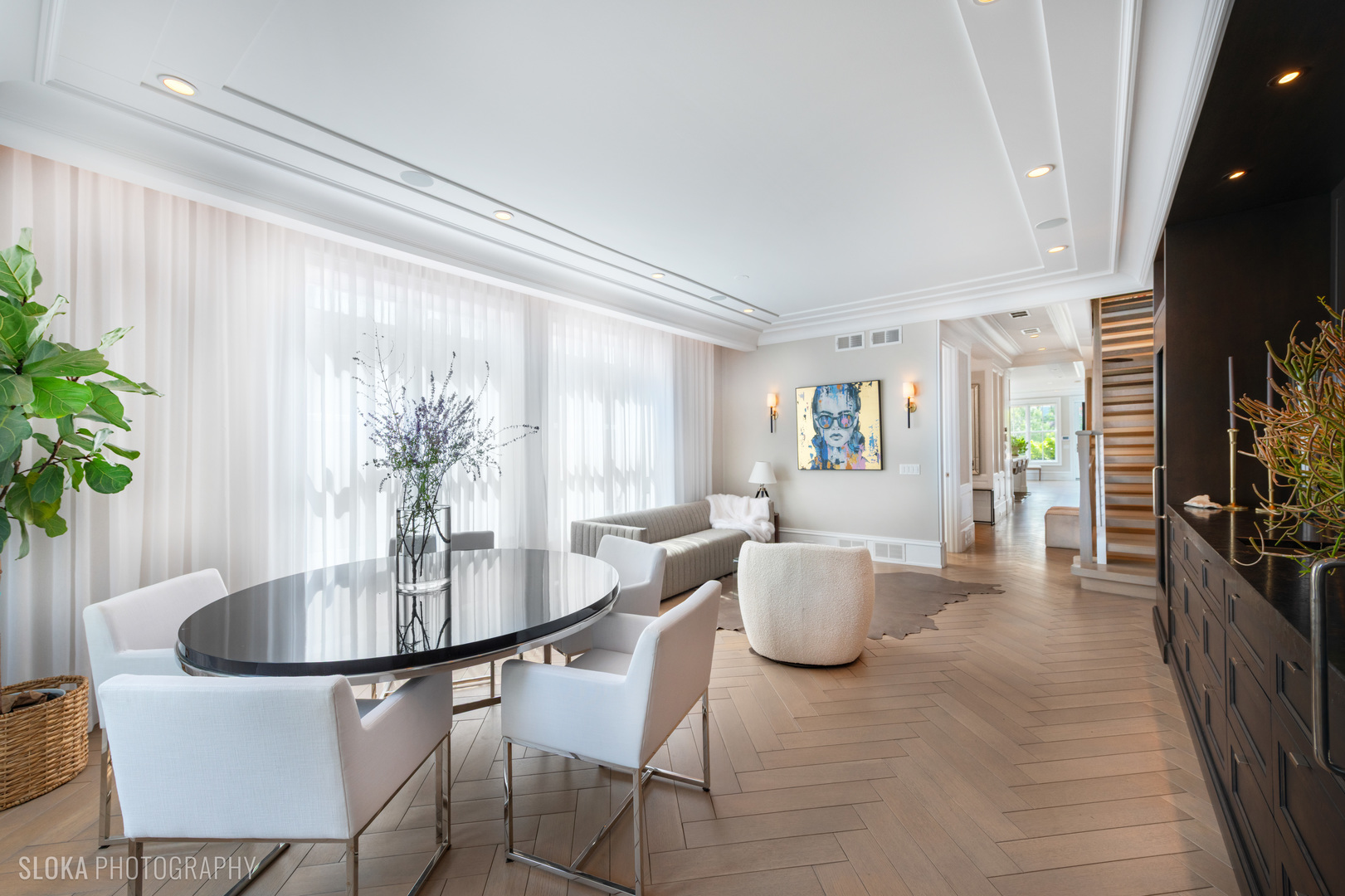 1942 North Sedgwick Street, Unit PH Chicago, IL 60614 - Photo 19 of 84 a dining room with furniture and wooden floor