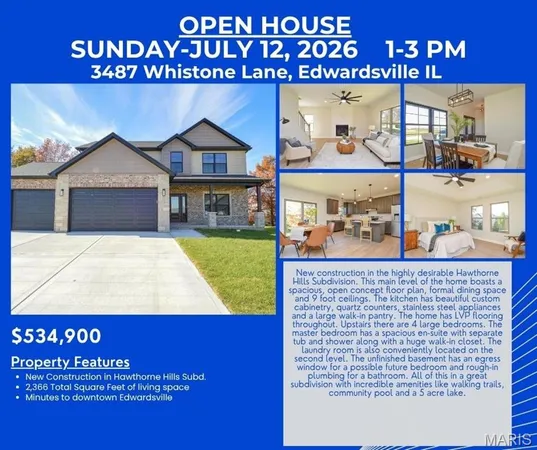 $534,900 | 3487 Whiston Lane, Edwardsville, IL 62025