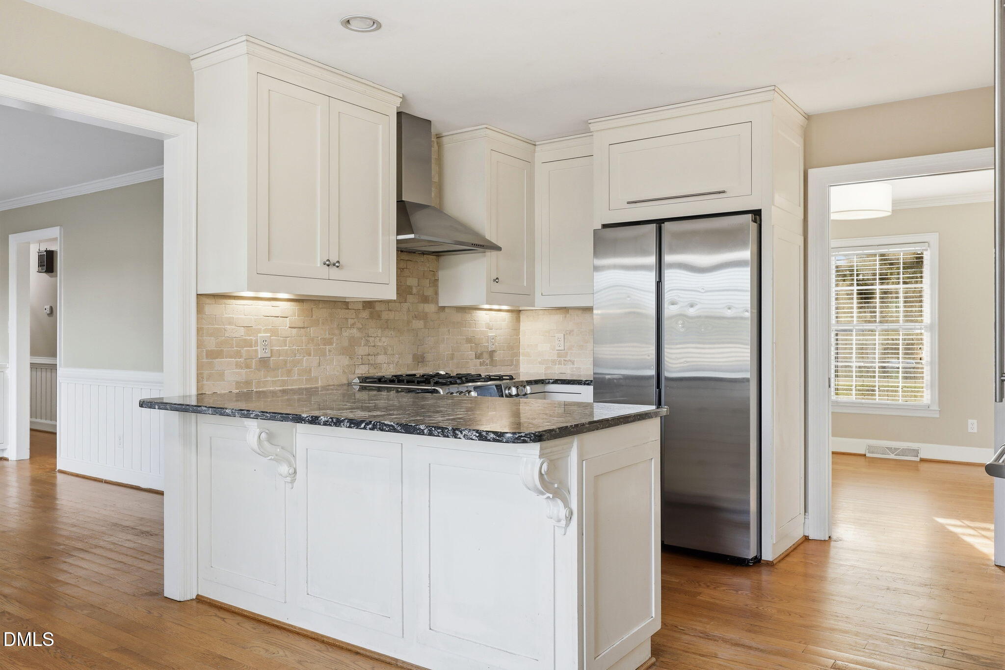 1130 Prospect Church Road Dunn, NC 28334 - Photo 13 of 47 a kitchen with granite countertop a refrigerator and a stove