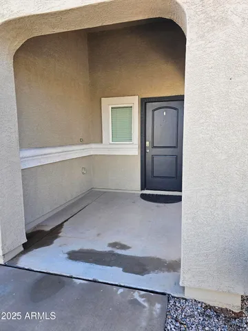 a view of front door