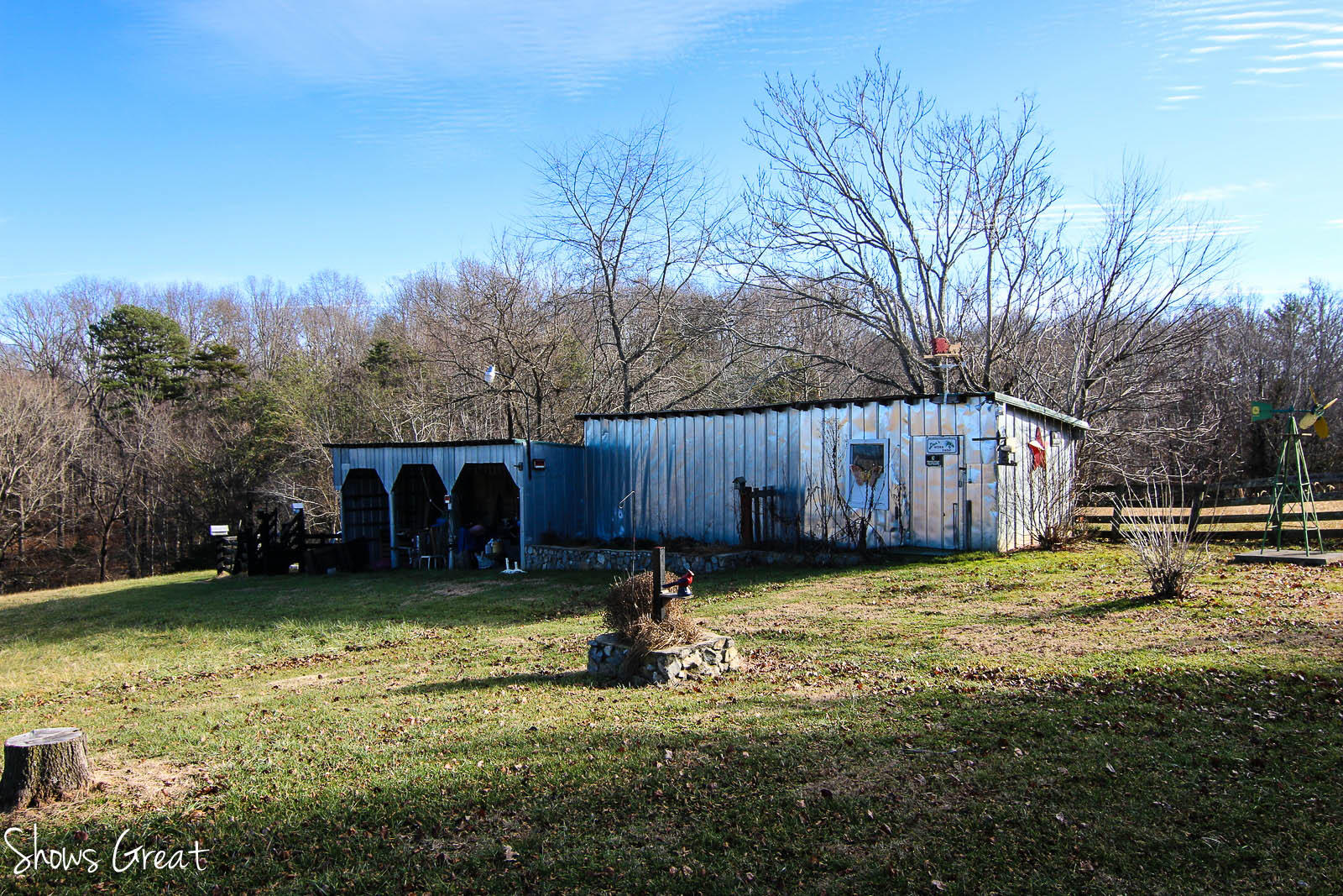 2880 Morgans Mill Road Goodview, VA 24095 - Photo 33 of 34 a large house with swimming pool in front of it