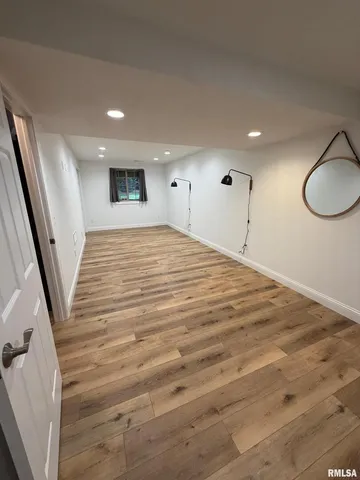 a view of a livingroom with a staircase