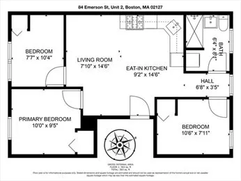 $4,100 | 84 Emerson Street, Unit 2, Boston, MA 02127