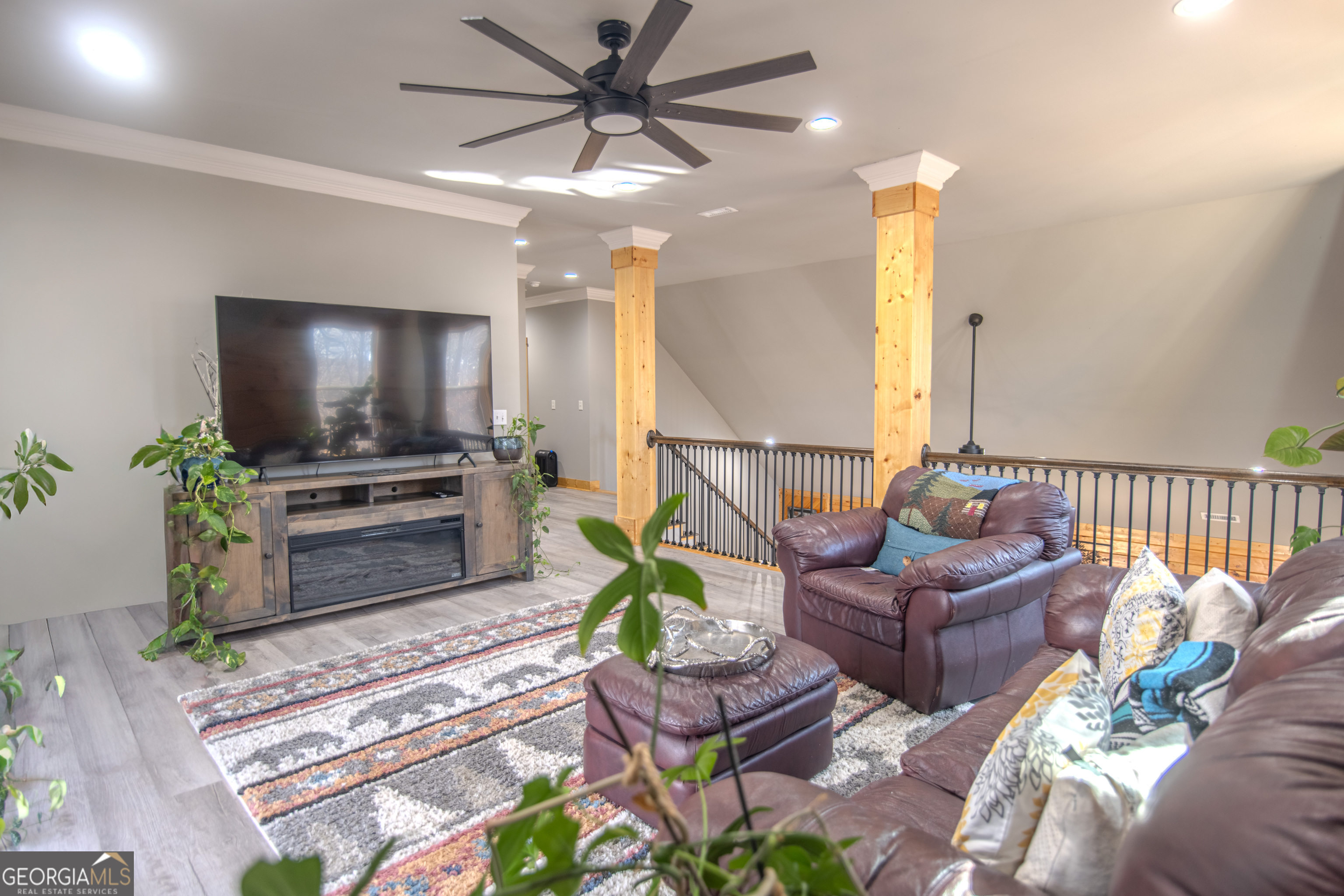203 Teasley Lane Hartwell, GA 30643 - Photo 17 of 32 a living room with furniture and a flat screen tv