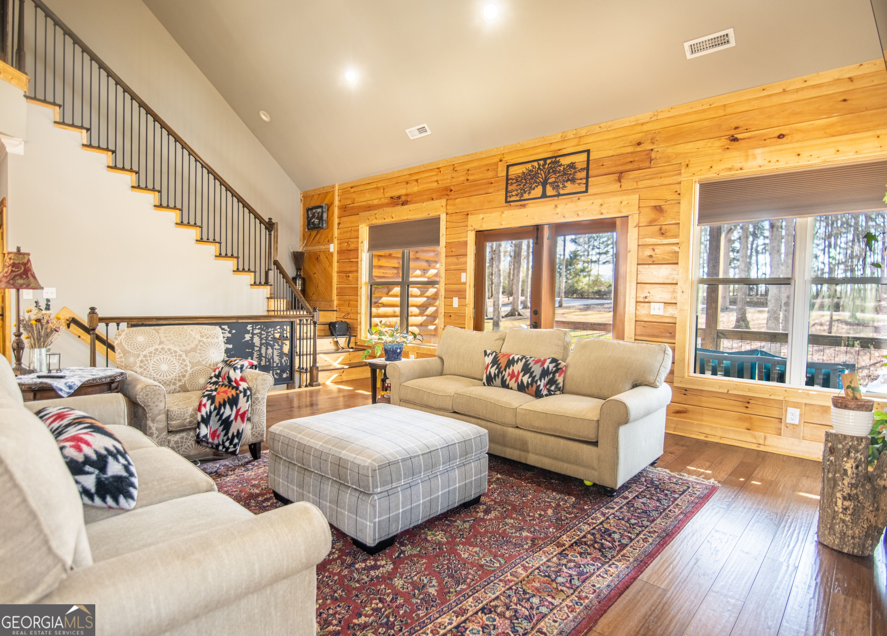 203 Teasley Lane Hartwell, GA 30643 - Photo 9 of 32 a living room with furniture and a large window