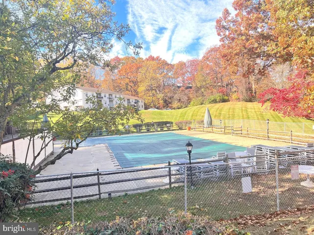 a view of swimming pool with a yard