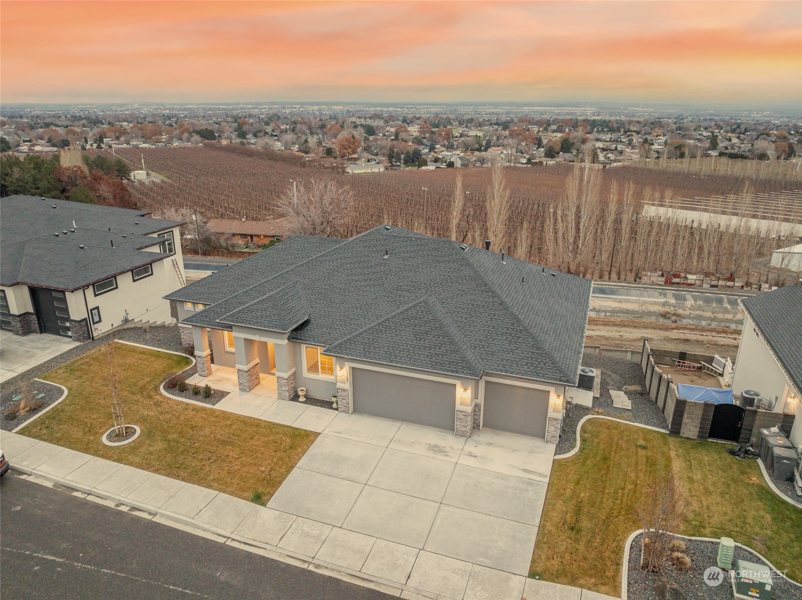 5307 South Kent Street Kennewick, WA 99337 - Photo 3 of 40 an aerial view of a house with outdoor space