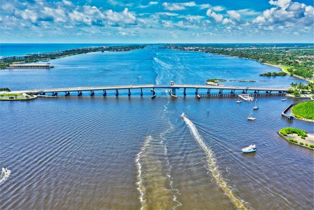 a view of a lake with outdoor space