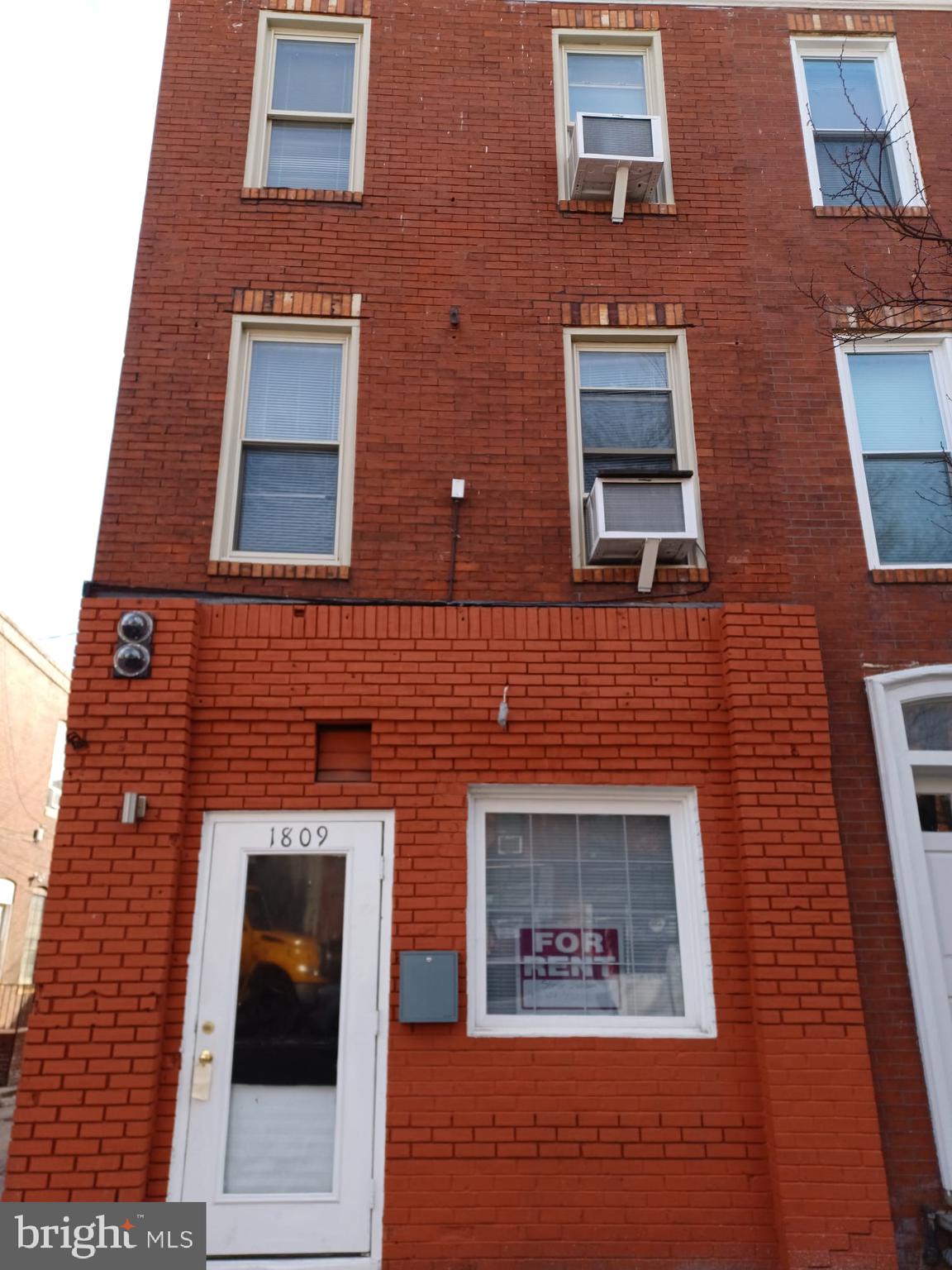a building view with a sink