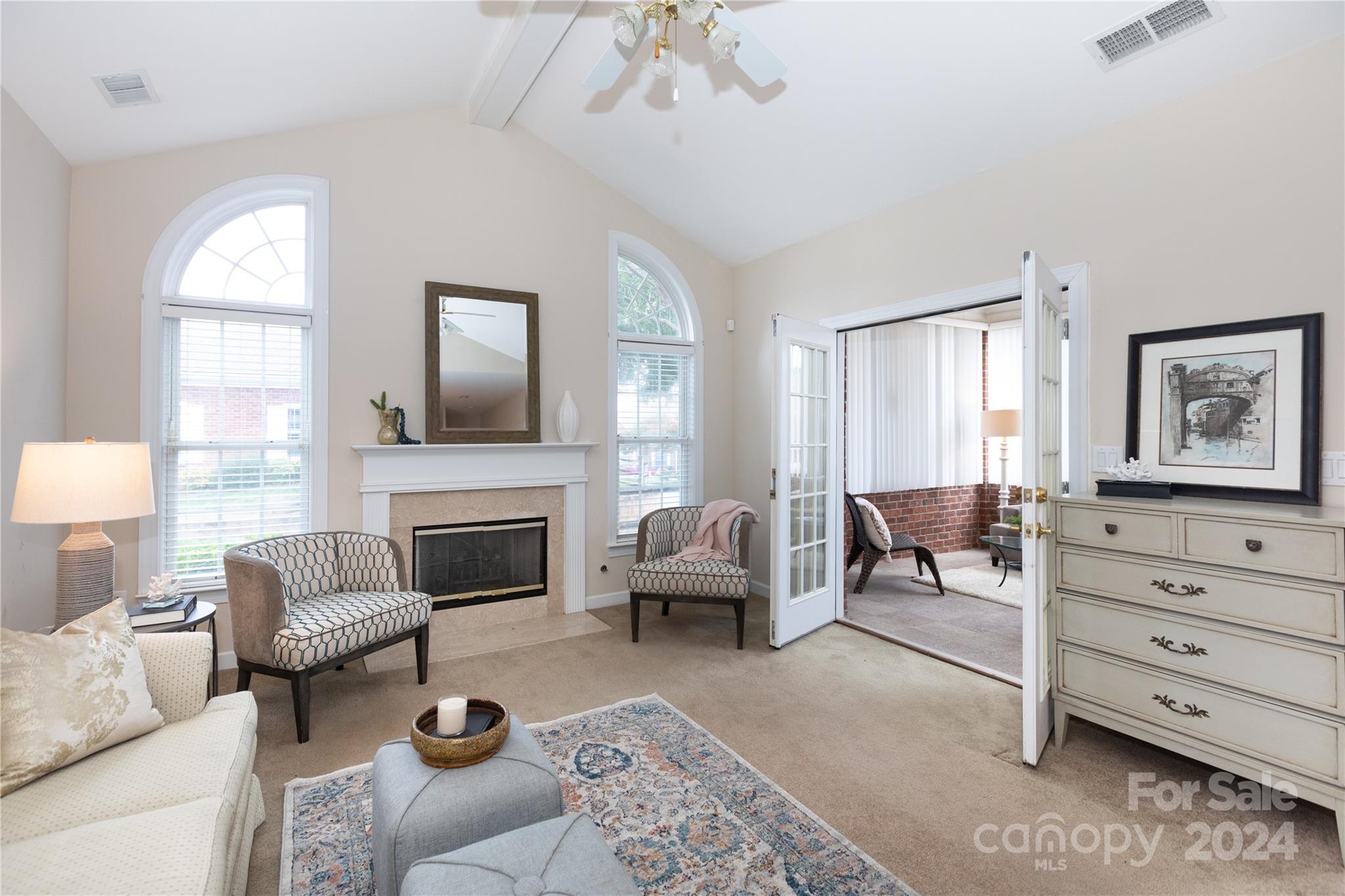 8368 Windsor Ridge Drive Charlotte, NC 28277 - Photo 5 of 28 a living room with furniture fireplace and a window