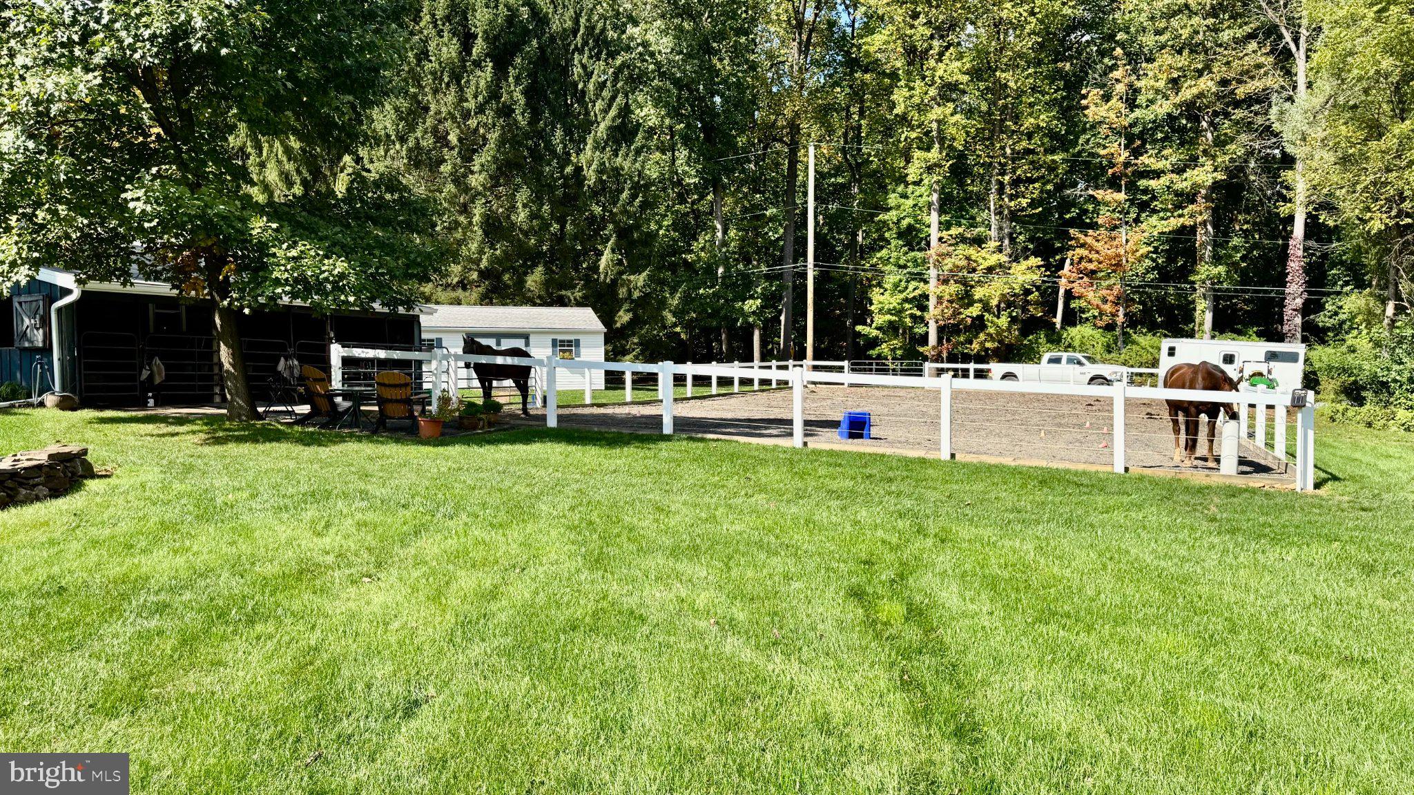 2289 Beaver Hill Road Chester Springs, PA 19425 - Photo 56 of 80 outdoor riding arena with rubber footing
