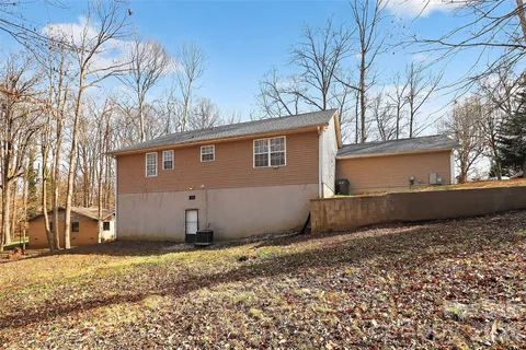 a backyard of a house