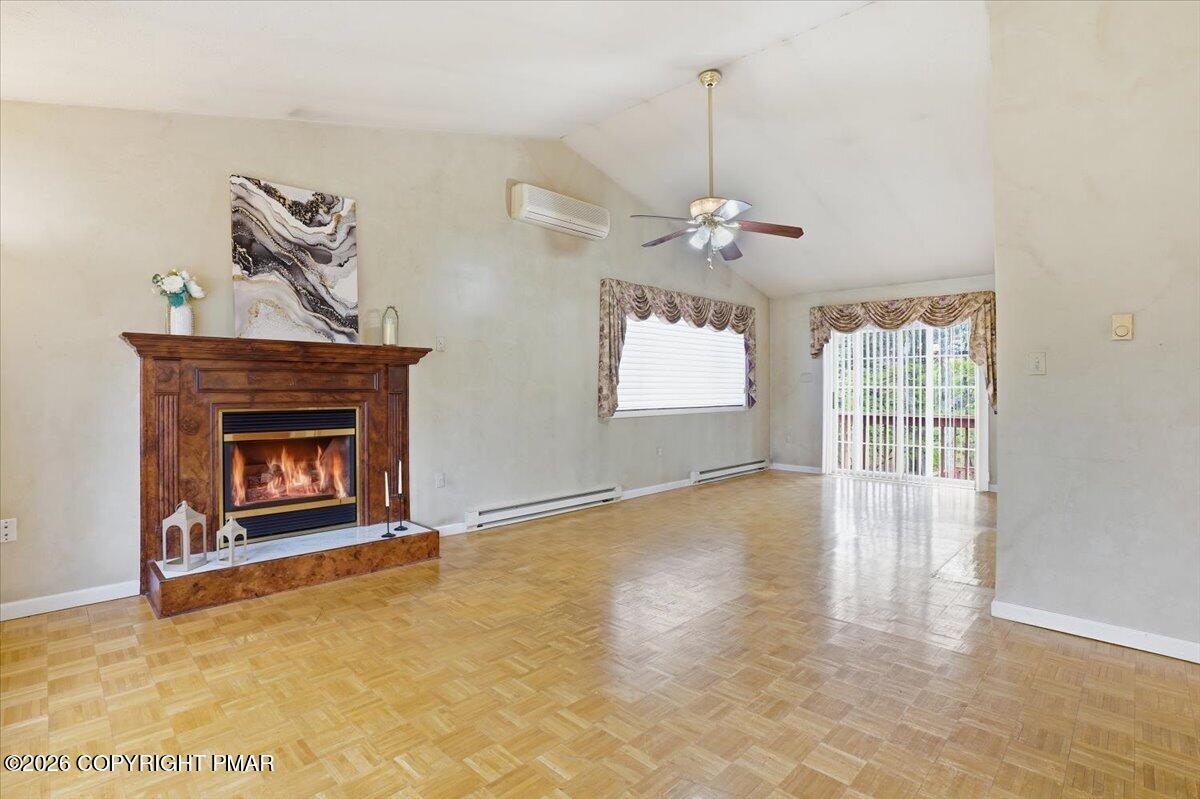 349 Bumble Bee Pass Cresco, PA 18326 - Photo 23 of 31 Living room w/ fireplace
