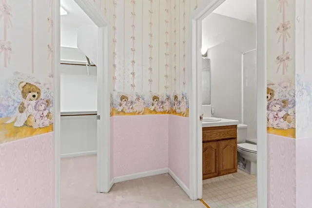 a bathroom with a sink and a toilet