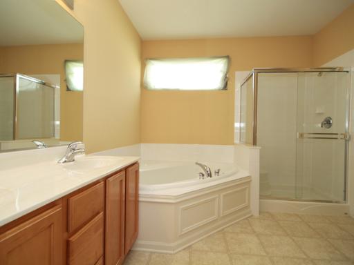 2949 Exeter Court West Dundee, IL 60118 - Photo 11 of 16 a spacious bathroom with a tub sink shower and mirror