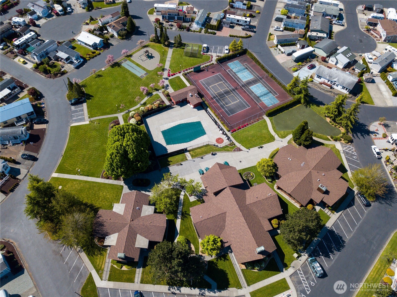 4751 Birch Bay Lynden Road, Unit 129 Blaine, WA 98230 - Photo 28 of 34 an aerial view of a houses with outdoor space
