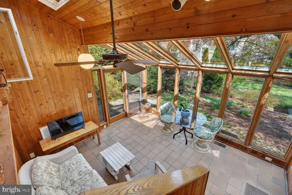 a view of an outdoor space with furniture