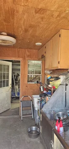 a view of a balcony with city view