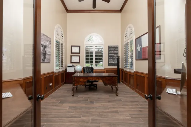 a view of a livingroom with furniture and window