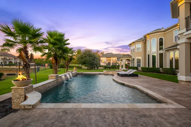 a view of a street with houses