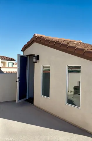 a view of a house with a balcony