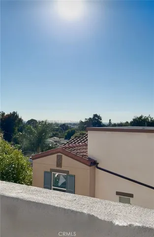 a view of a lake from a terrace