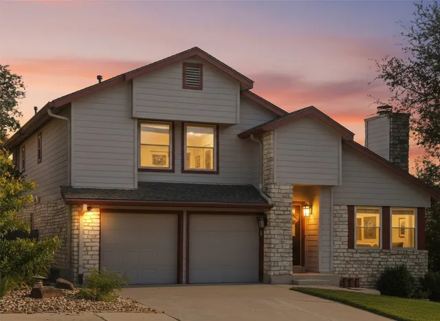 a front view of a house