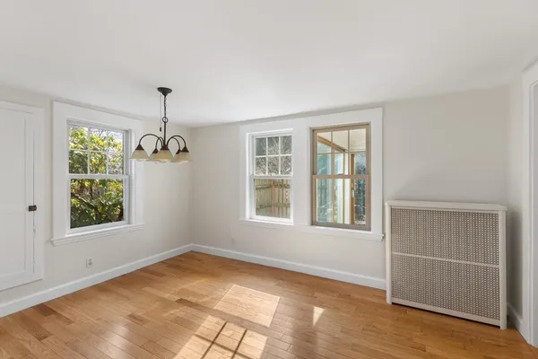 an empty room with window