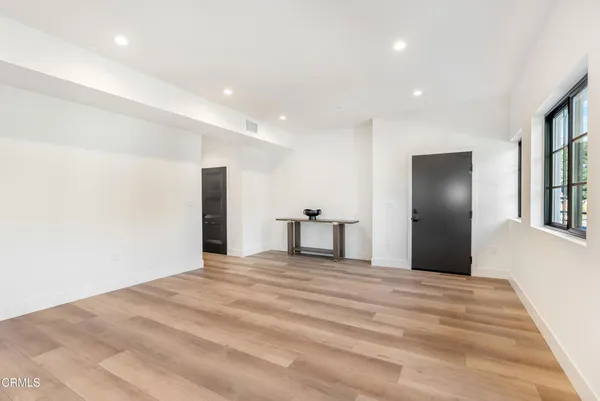a view of a livingroom with a staircase