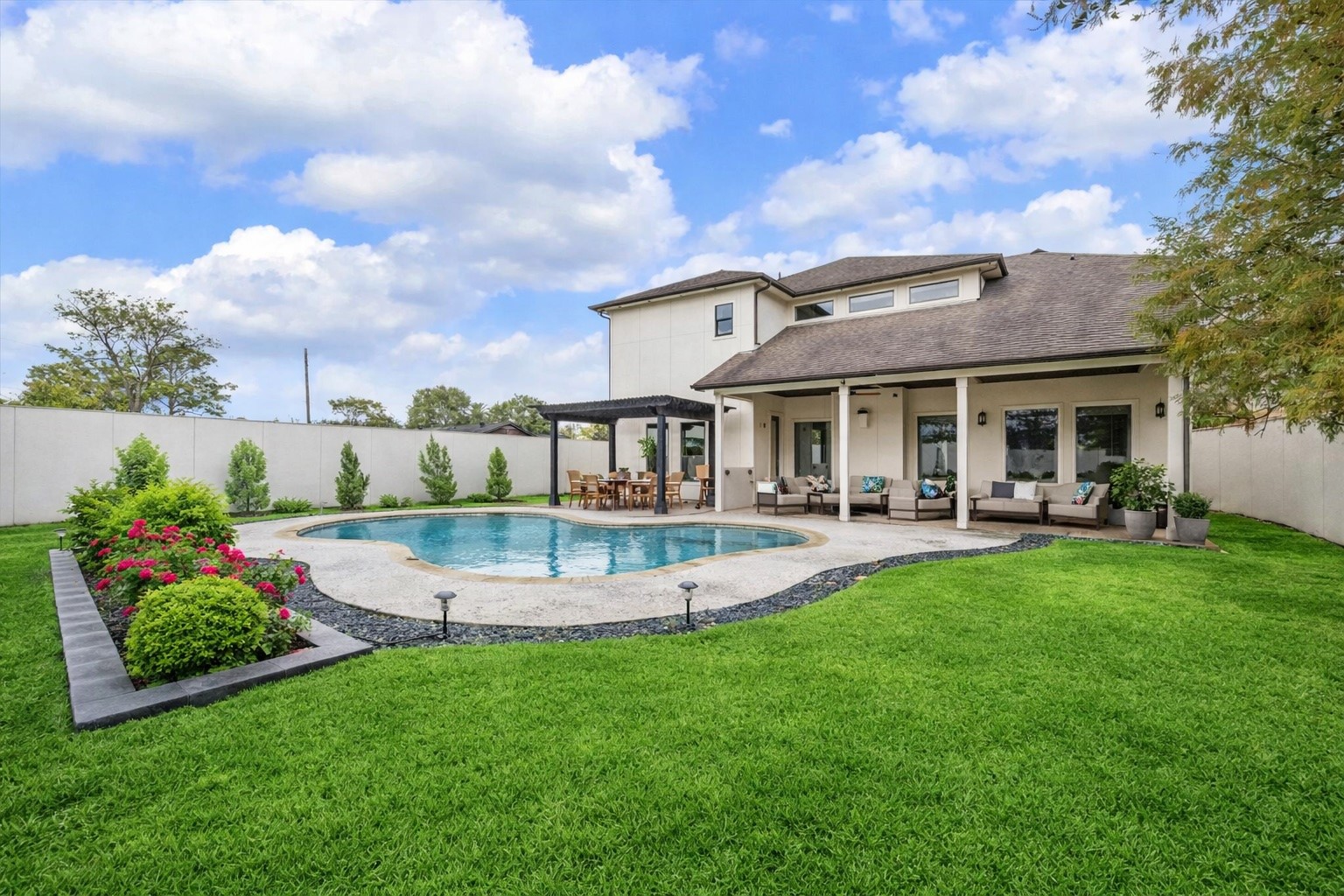 3942 Charleston Street Houston, TX 77021 - Photo 2 of 34 a view of a house with a backyard porch and sitting area