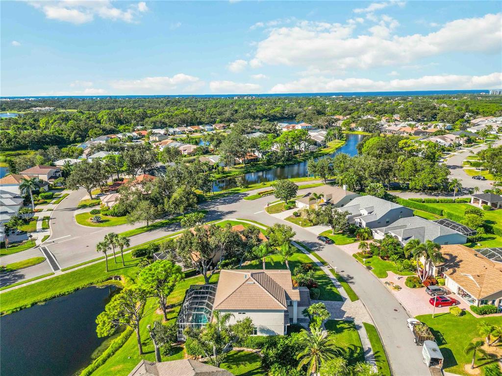 4223 Balmoral Way Sarasota, FL 34238 - Photo 55 of 72 an aerial view of residential houses with outdoor space