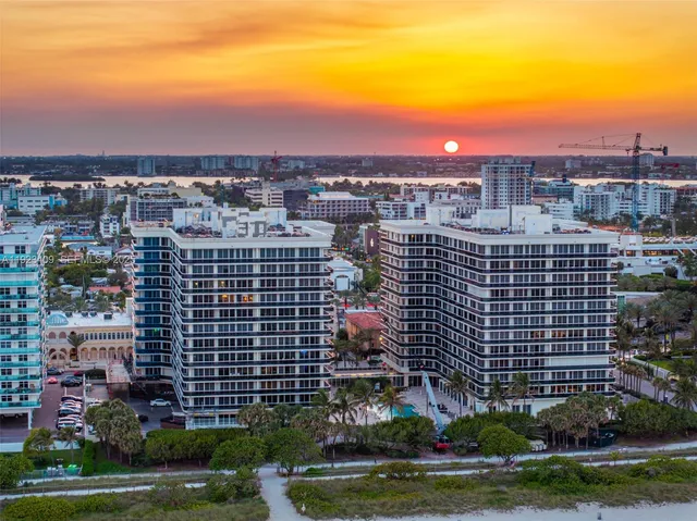 a view of a city with tall buildings
