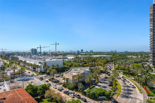 an aerial view of a city