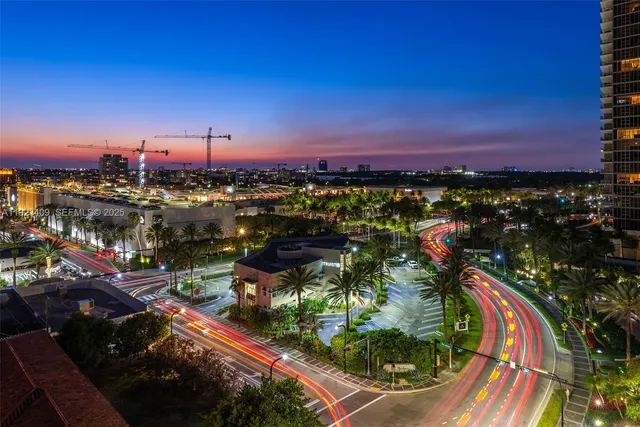 a city view from a balcony