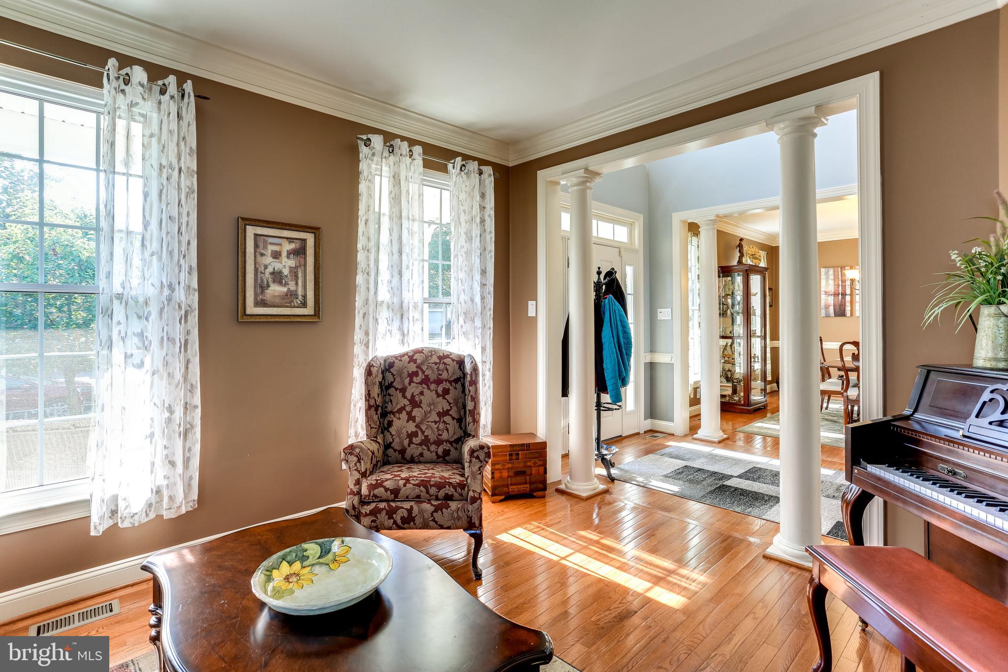 living room facing front door