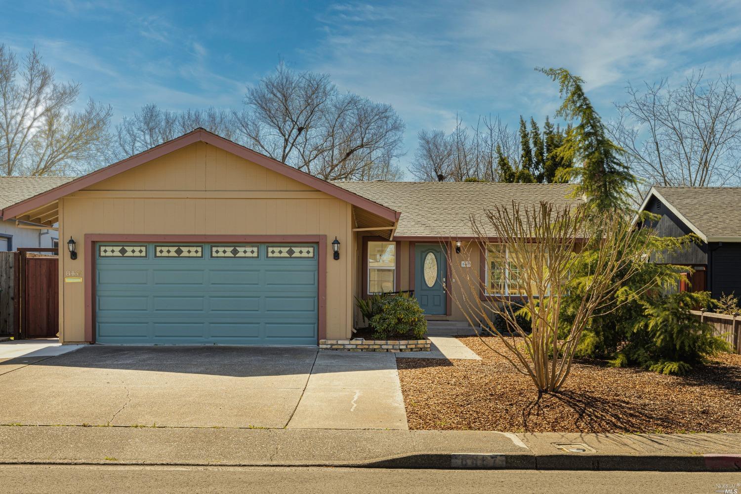 a front view of a house