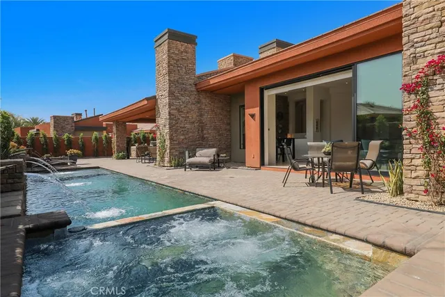 a view of a house with patio