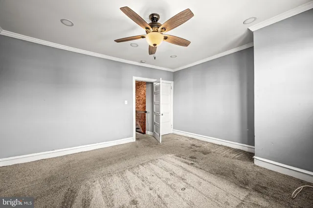 a view of an empty room