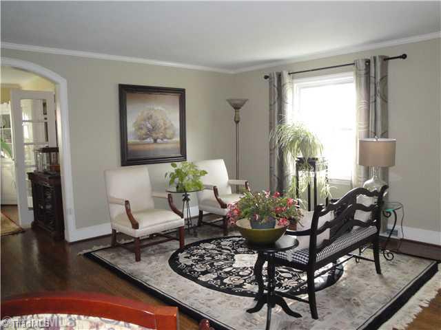 1600 Independence Road Greensboro, NC 27408 - Photo 3 of 10 Living Room. Inviting living room with hardwood floors and lots of light.