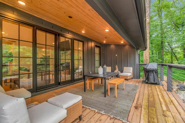 a outdoor space with chairs