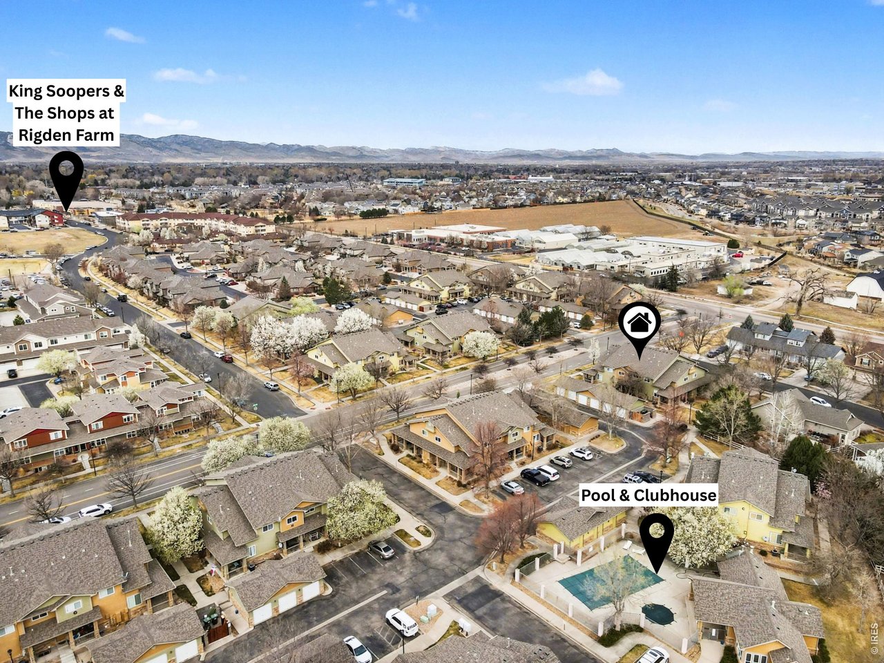 2702 Rigden Parkway, Unit 1 Fort Collins, CO 80525 - Photo 24 of 31 an aerial view of multiple house