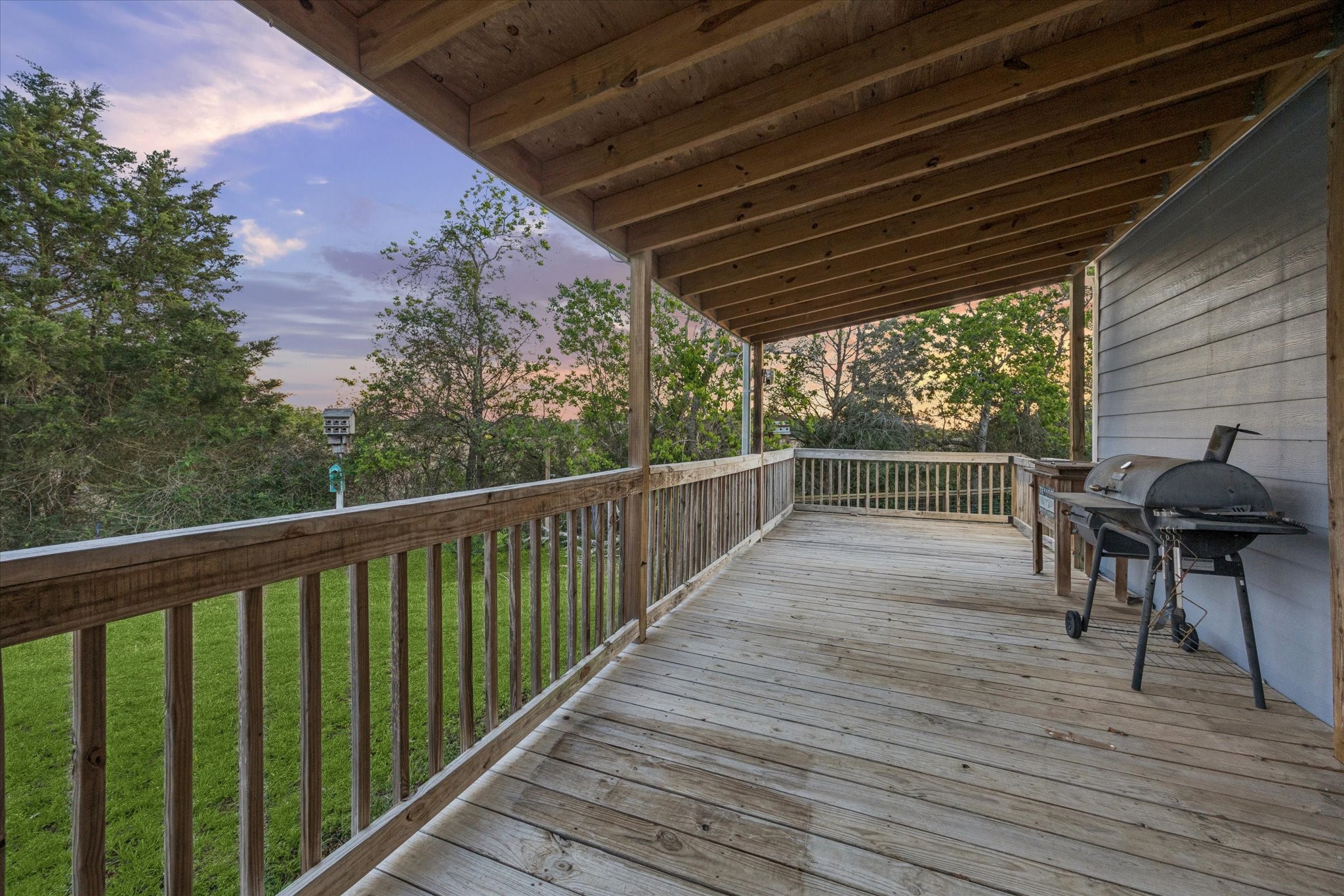 10347 Pless Road Cat Spring, TX 78933 - Photo 21 of 41 Enjoy sunsets from the back porch!